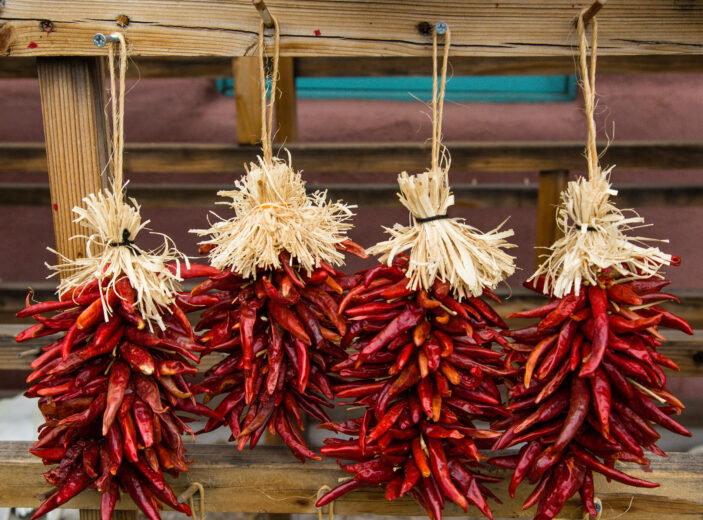 Red,Hot,Chili,Peppers,In,Santa,Fe,,New,Mexico