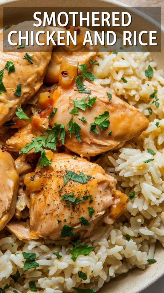 The Ultimate Comfort Food: Smothered Chicken and Rice