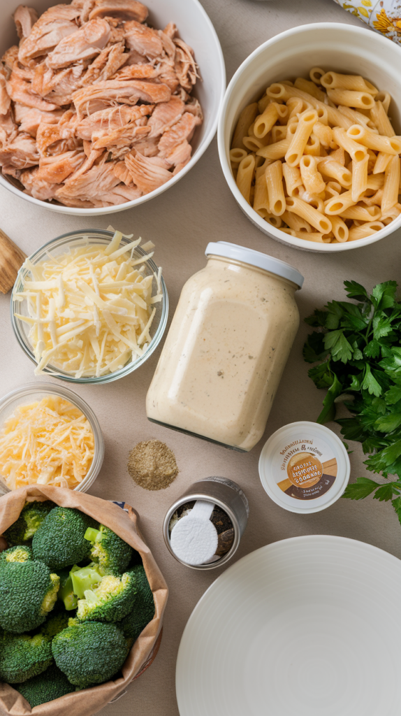 Chicken Alfredo Casserole