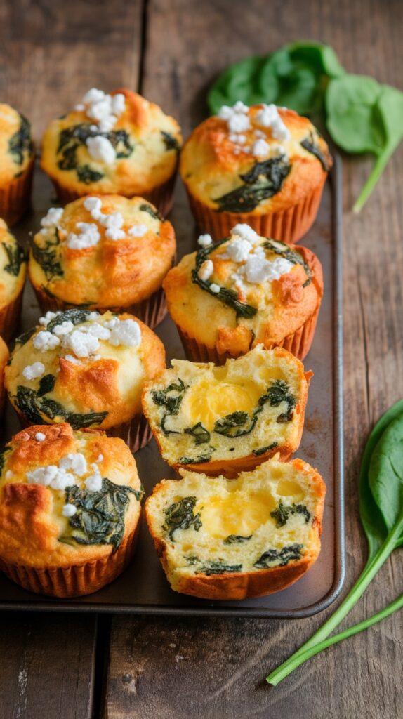 Delicious Spinach and Feta Egg Muffins